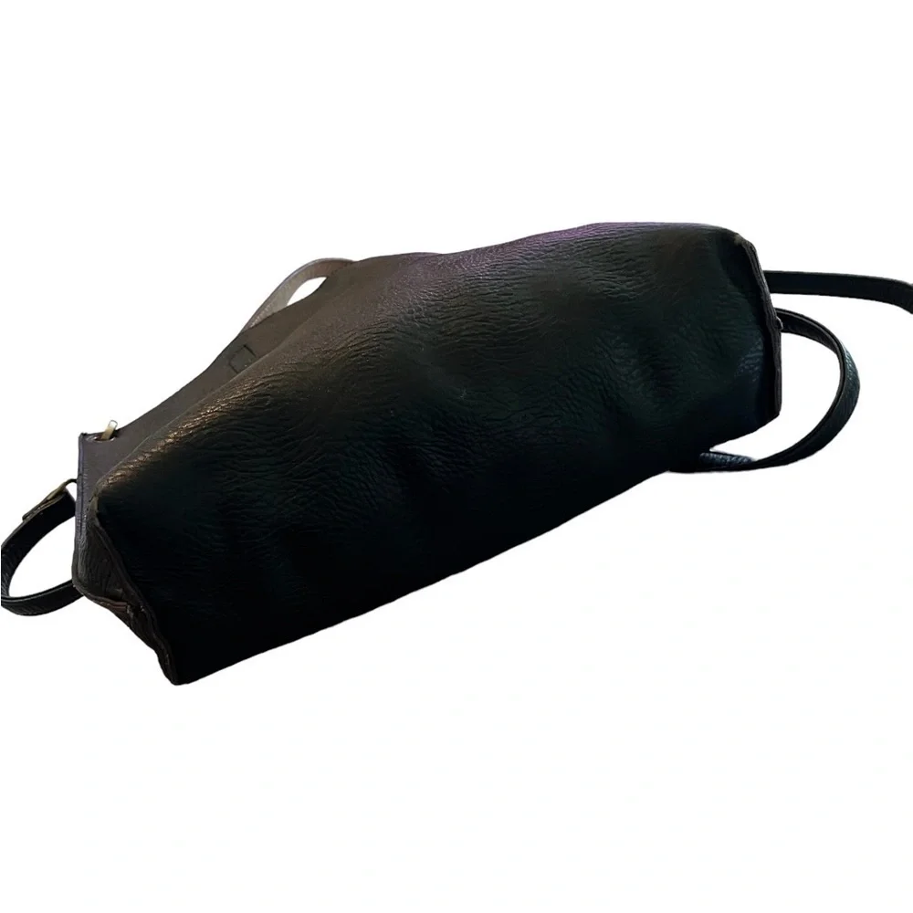 Reversible Faux Leather Crossbody Tote